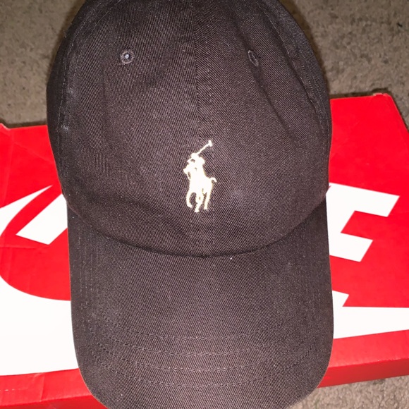 gold polo hat